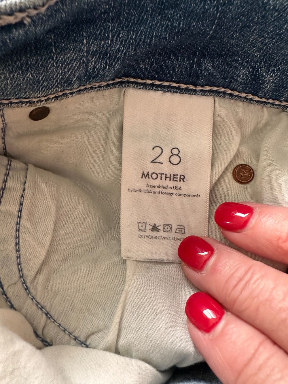 MOTHER Mid-Rise Dazzler - We The Animals - Size 28 - Picture 3 of 8